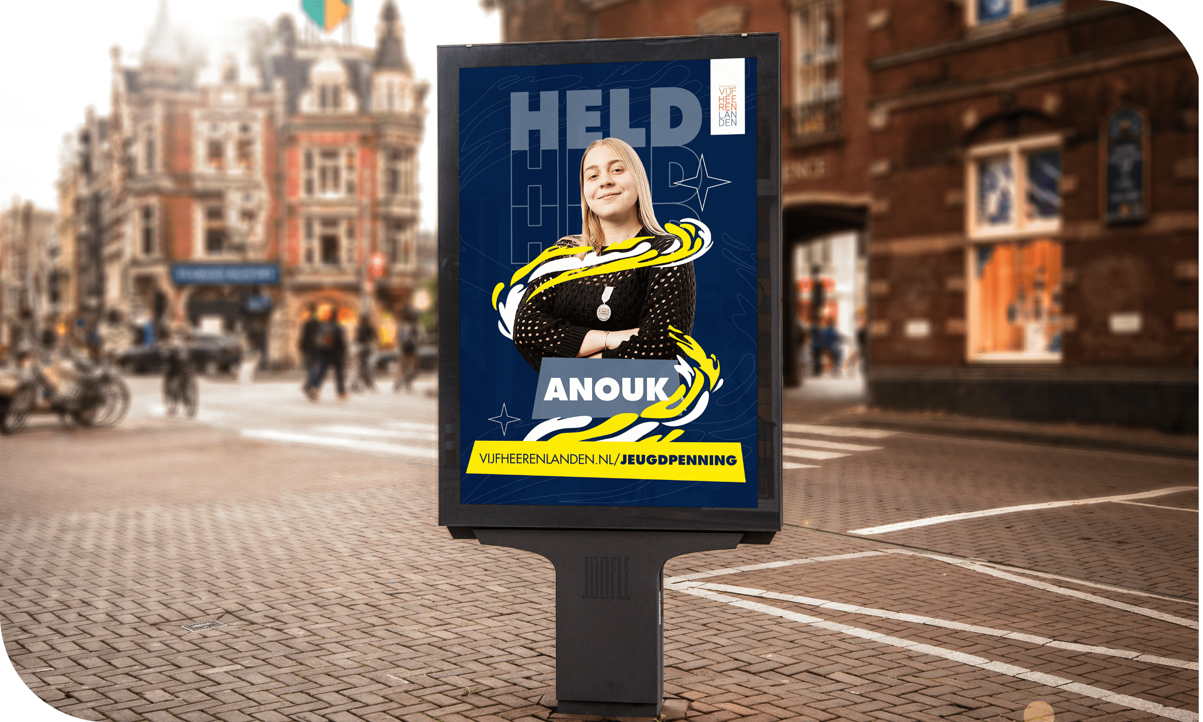 Gemeente Vijfheerlanden Jeugdpenning campagne door Joofle Reclamebureau sociaal reclame bureau in gorinchem Joofle Impact