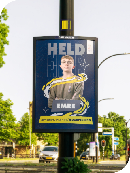 Heldencampagne Gemeente Vijfheerenlanden door Sociaal Reclame bureau Joofle Impact in Gorinchem